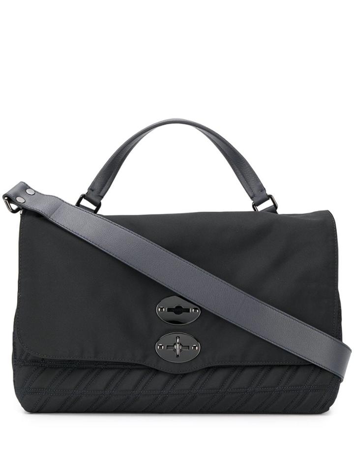 Zanellato Double Lock Shoulder Bag - Black