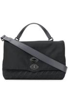 Zanellato Double Lock Shoulder Bag - Black