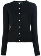 Boutique Moschino Classic Cardigan, Women's, Size: 44, Black, Virgin Wool