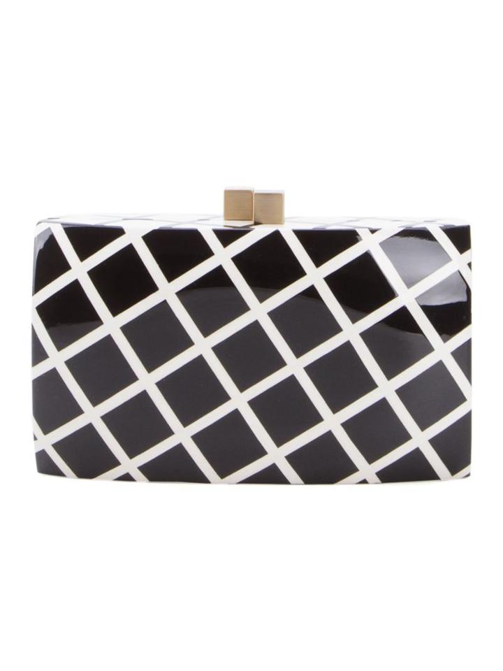 Serpui Enamelled Clutch, Women's, Black