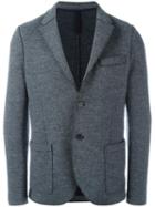 Harris Wharf London Herringbone Blazer, Men's, Size: 52, Grey, Polyamide/virgin Wool
