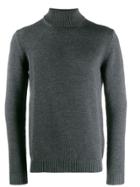 Roberto Collina Turtleneck Fine Knit Jumper - Grey