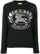Burberry Crest Logo Sweatshirt - Black