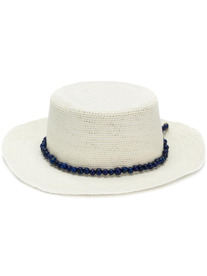 Sensi Studio Hippie Crochet Hat - White