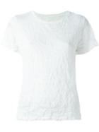 Issey Miyake Cauliflower Creased T-shirt, Women's, White, Polyester