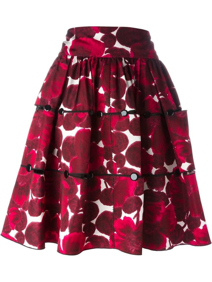 Marc Jacobs Floral Print Skirt - Pink