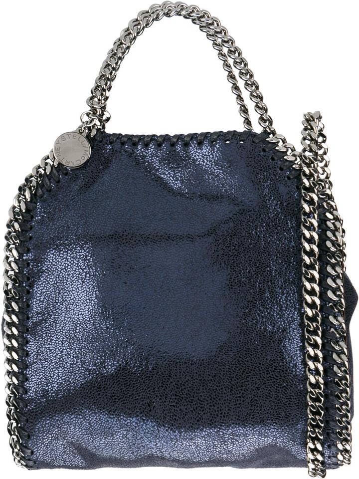 Stella Mccartney Tiny 'falabella' Tote, Blue, Polyurethane/metal (other)