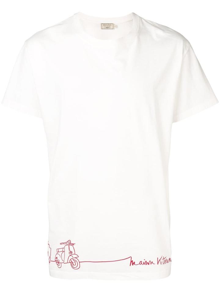 Maison Kitsuné Scooter T-shirt - White