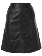 Nina Ricci Leather Skirt - Black
