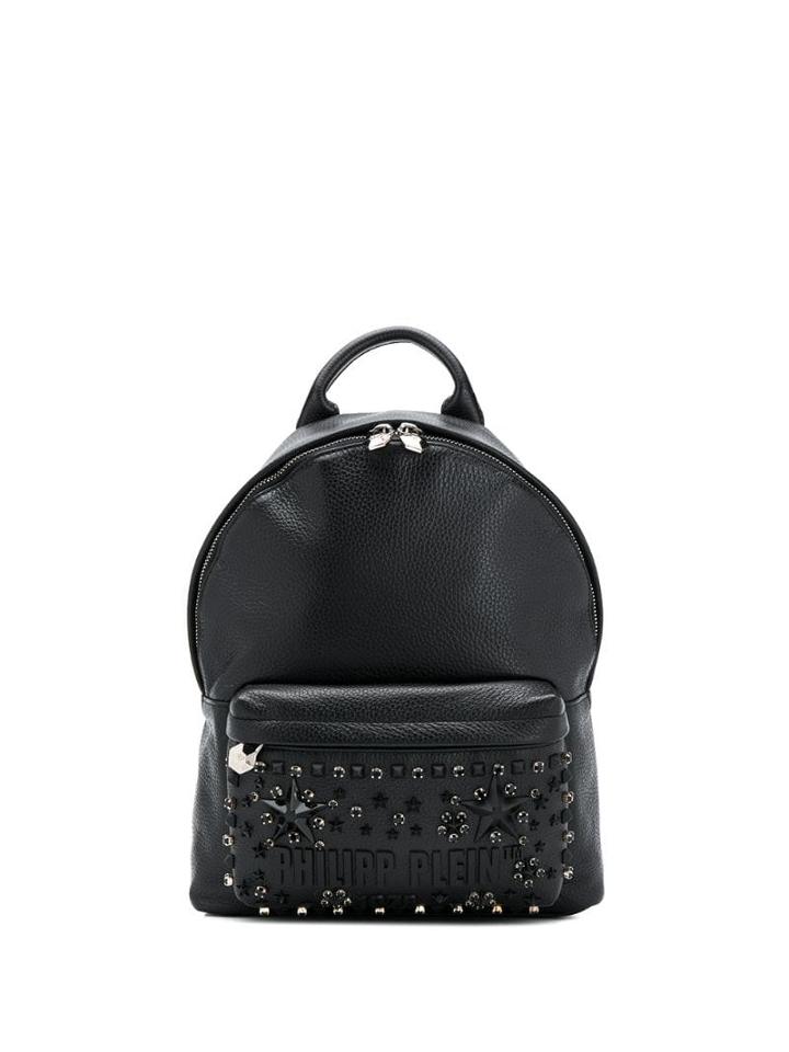 Philipp Plein Stud Embellished Backpack - Black