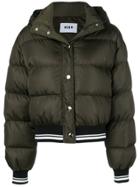 Msgm Cropped Padded Jacket - Green