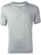 Brunello Cucinelli Crew Neck T-shirt, Men's, Size: Small, Grey, Silk/cotton