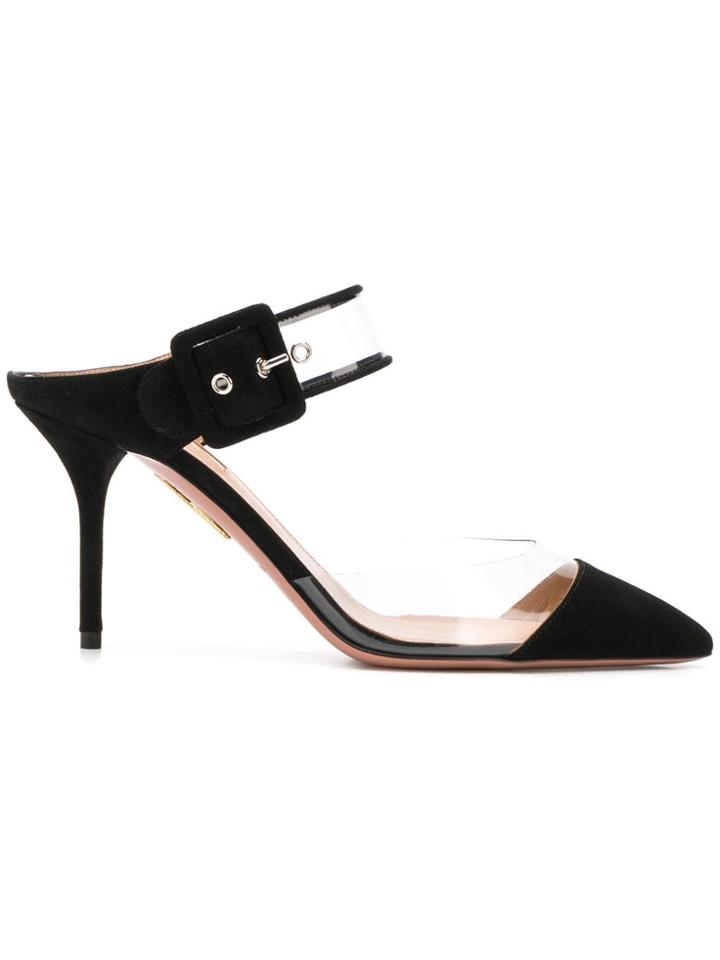 Aquazzura Optic Mule 85 - Black