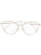 Miu Miu Eyewear Aviator Shaped Glasses - Metallic