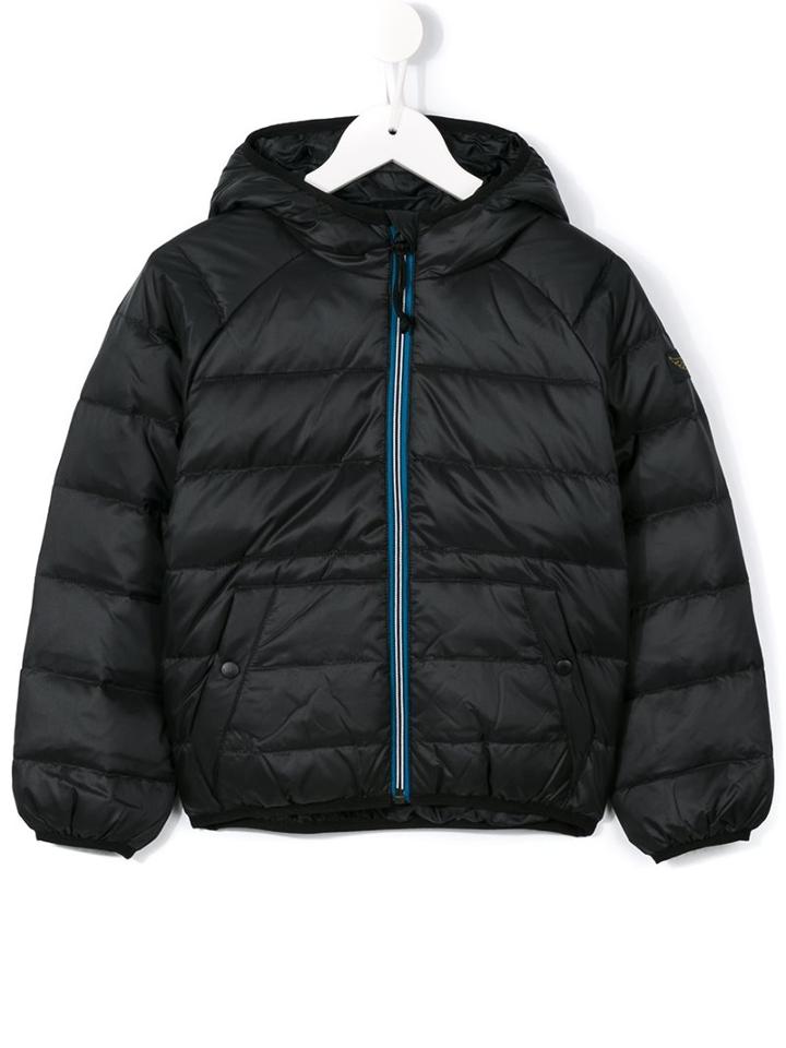 Finger In The Nose Padded Hooded Jacket, Boy's, Size: 12 Yrs, Black