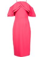 Christian Siriano Ruffled Dress, Women's, Size: 10, Pink/purple, Polyester