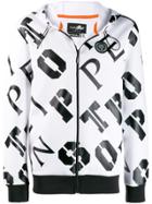 Plein Sport Printed Logo Hooded Jacket - White