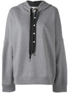 Oversized Drawstring Hoodie - Women - Cotton/polyamide - 1, Grey, Cotton/polyamide, Dorothee Schumacher