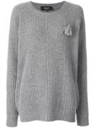 Rochas Classic Knitted Sweater - Grey