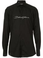 Dolce & Gabbana Martini Fit Tuxedo Shirt - Black