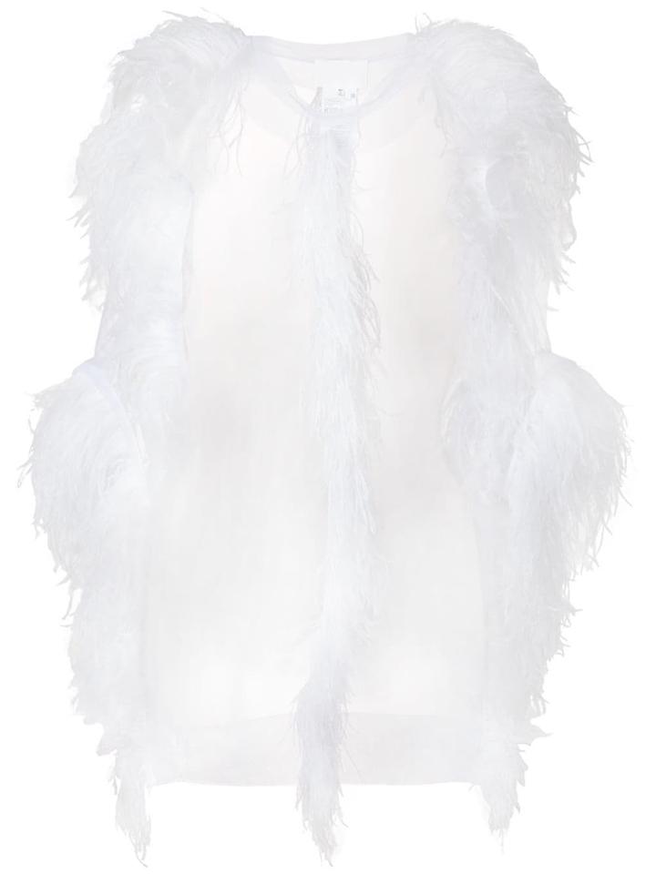 Maison Margiela Feather Embellished Shirt - White