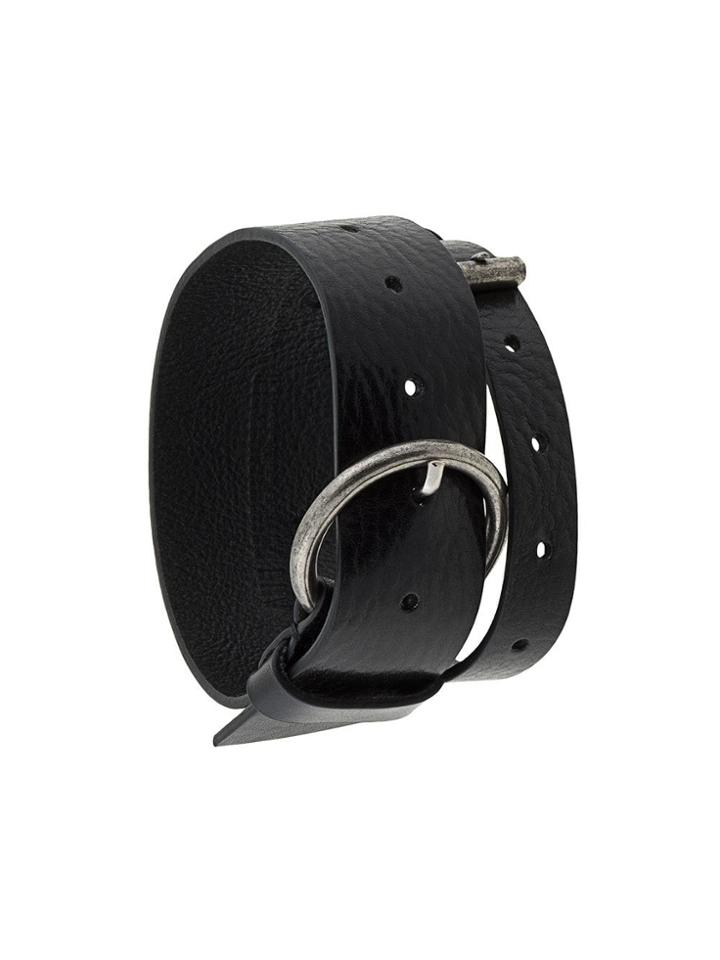 Ann Demeulemeester Belt Bracelet - Black