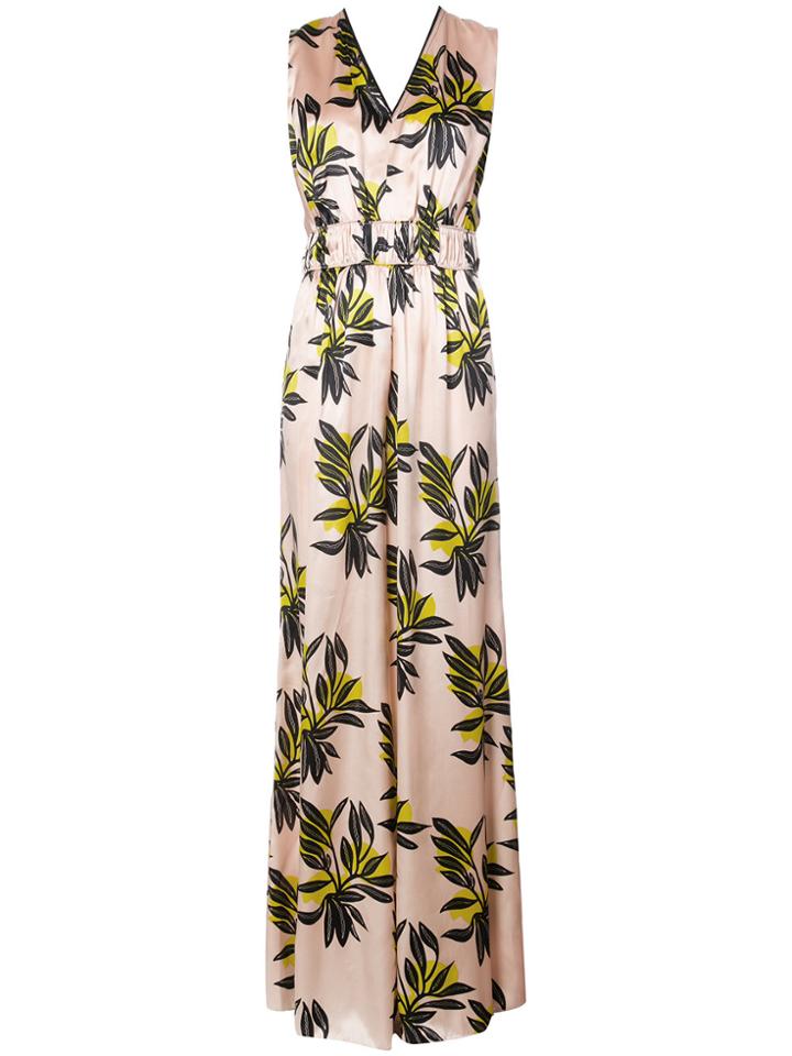 Roksanda Floral Maxi Dress - Pink & Purple