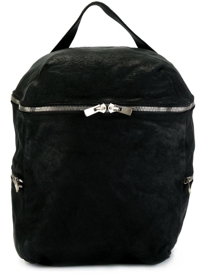 Guidi Top Handle Backpack - Black