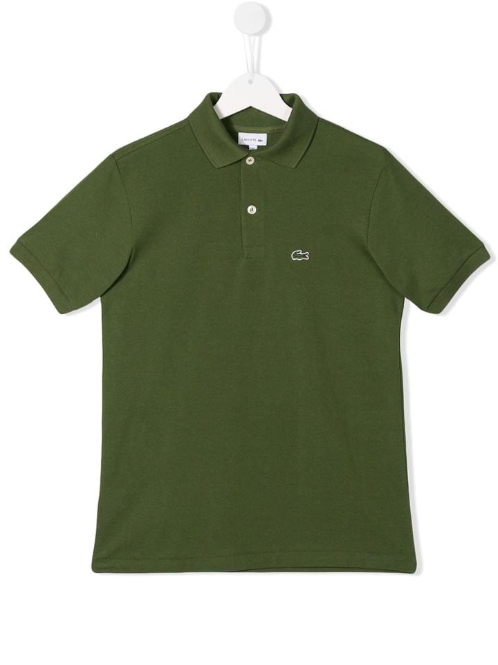 Lacoste Kids Short Sleeve Polo Shirt - Green