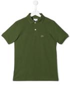 Lacoste Kids Short Sleeve Polo Shirt - Green