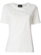 Boutique Moschino Applique Logo T-shirt - White