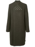 Rick Owens Wrap Flag Coat - Grey