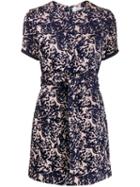 Victoria Victoria Beckham Jacquard Mini Dress - Blue