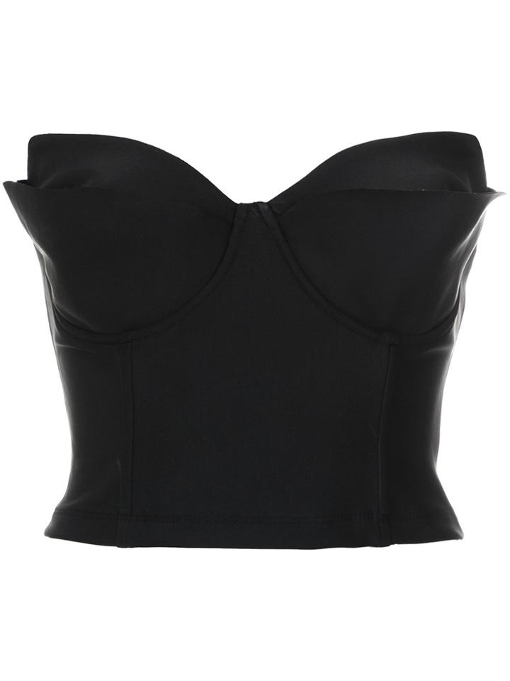 Tufi Duek Structured Bandeau Top - Black