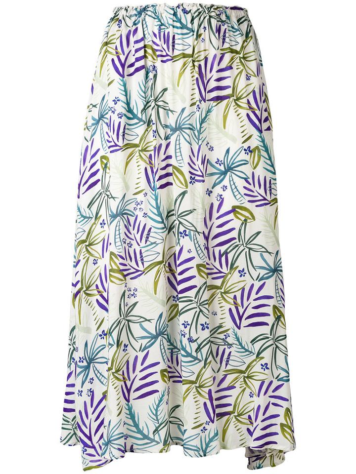 Bellerose - Latte Gathered Skirt - Women - Viscose - 0, White, Viscose