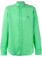 Polo Ralph Lauren Embroidered Logo Shirt, Men's, Size: Xl, Green, Linen/flax