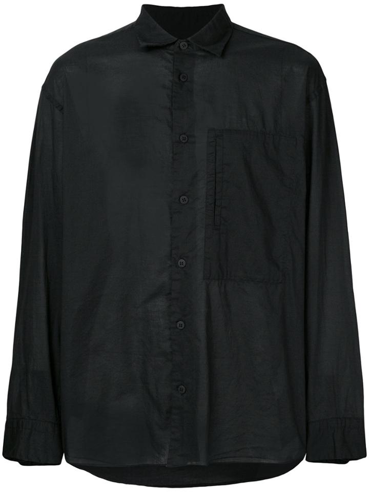 Homme Plissé Issey Miyake Classic Plain Shirt - Black