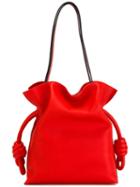 Loewe 'flamenco Knot' Tote, Women's, Red, Cotton/leather