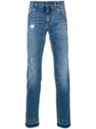 Dolce & Gabbana - Bootcut Jeans - Men - Cotton/leather/spandex/elastane/zamak - 54, Blue, Cotton/leather/spandex/elastane/zamak