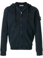 Stone Island Garment Dyed Zip Hoodie - Grey