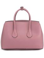 Bally Medium Sommet Tote, Women's, Pink/purple, Calf Leather/leather