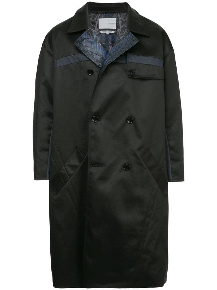 Yoshiokubo Reversible Trench Coat - Black