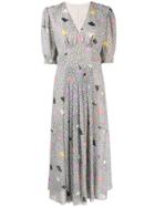 Three Floor Dada Printed Dress - Grey