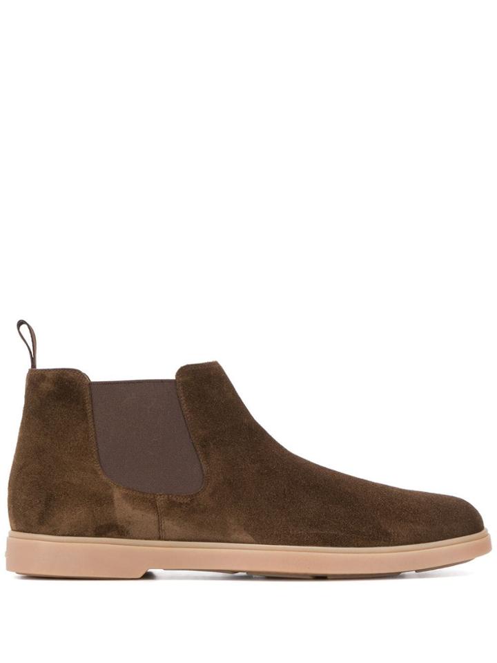 Santoni Slip-on Ankle Boots - T60 Brown