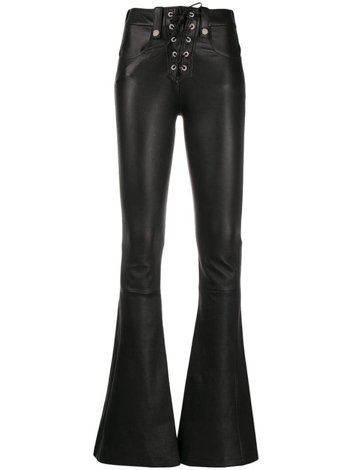 Manokhi Lace Up Trousers - Black