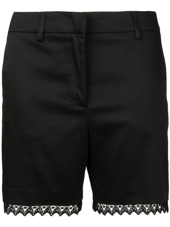 Blumarine Embroidered Appliqué Shorts - Black