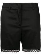Blumarine Embroidered Appliqué Shorts - Black