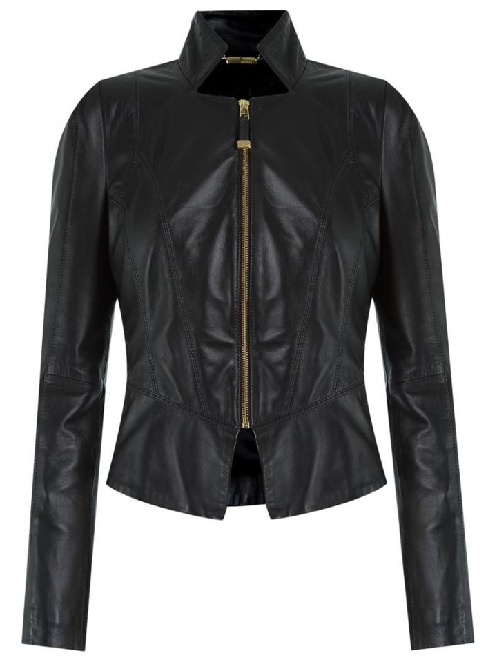 Tufi Duek Leather Jacket, Women's, Size: 44, Black, Leather