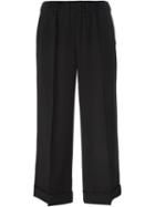 P.a.r.o.s.h. Elasticated Culottes, Women's, Size: Small, Black, Silk/spandex/elastane