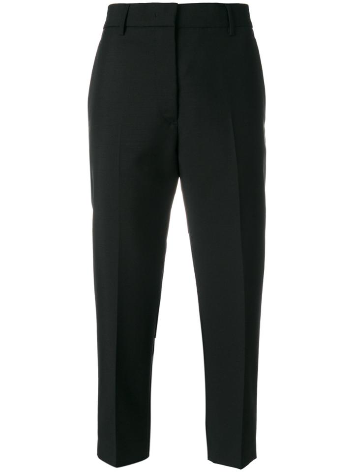 Jil Sander Tapered Tailored Trousers - Black